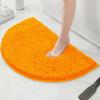 Bathroom Non-Slip Floor Mat Door Mat Absorbent Carpet Bathroom Door Mat Chenier Encrypted Semicircular Foot Mat