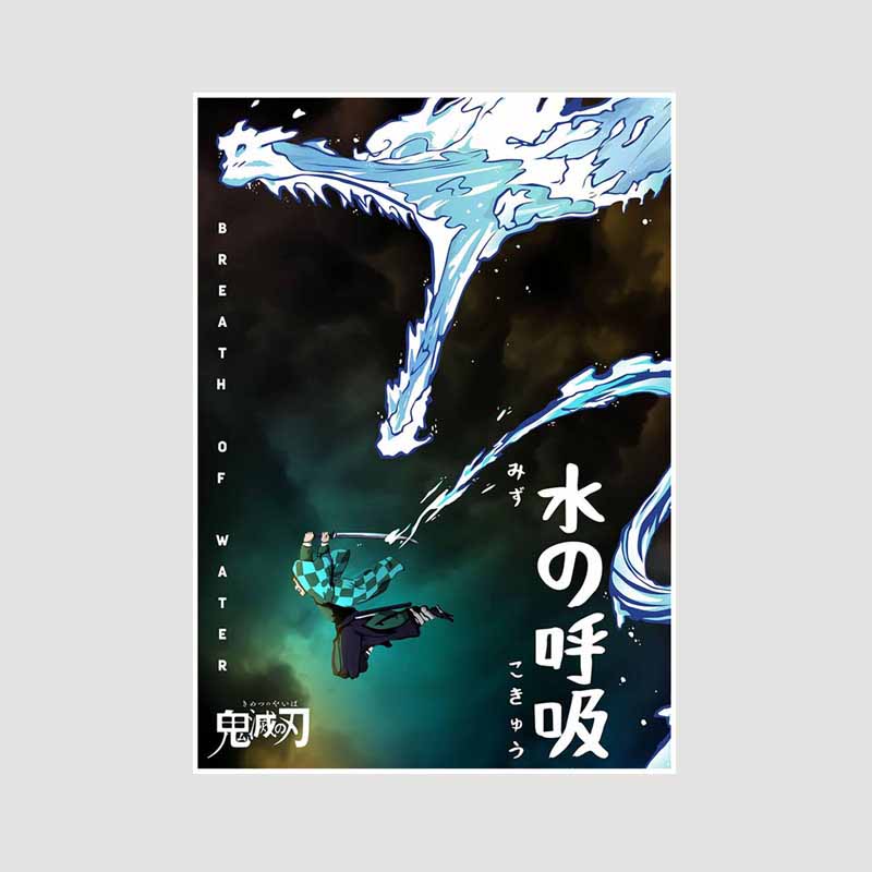 Japanese Comic Movie Demon Slayer Mugen Train Anime Posters Kimetsu No Yaiba White Paper Poster Art Painting Wall Decoration Mural Home Decor