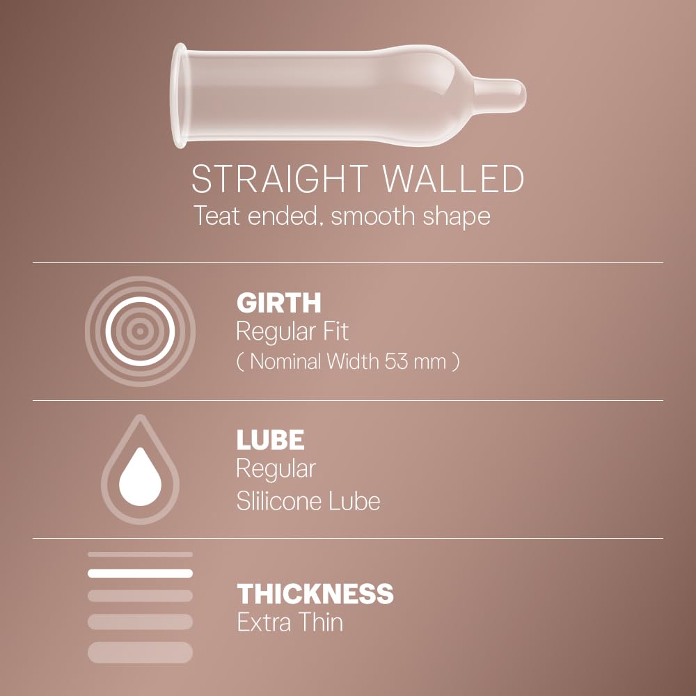 Durex Extra Thin Intense Chocolate Flavoured Condoms For Men -12s (Pack of 3)