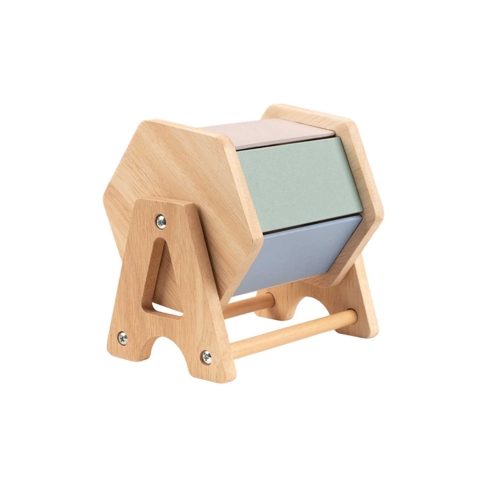 

Іграшка для раннього розвитку Ткацький барабан - Дерев яний обертовий барабан для немовлят та малюків 0-3 роки One Size