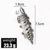 Anello Dominante Testa di Drago Scorpione Anello Articolato Flessibile Moda Uomo Anello Teschio