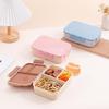 Portapranzo Bento Grande Capacità 3 Scomparti Contenitori Riutilizzabili per il Pranzo a Doppio Strato Impilabili Scatola per Snack Contenitori per la Preparazione dei Pasti per Scuola Lavoro Viaggio