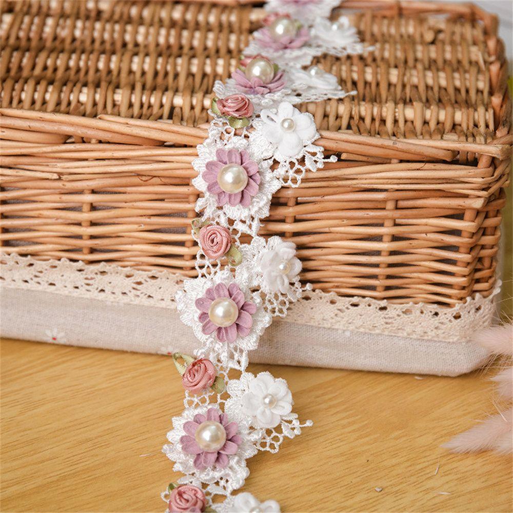Мода Ткань Декор Цветочная вышивка DIY Craft Швейные материалы Аксессуары для ткани Кружевная лента
