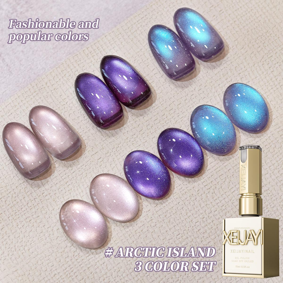 

Exclusive Blue Crystal Cat Eye Gel Polish 2025