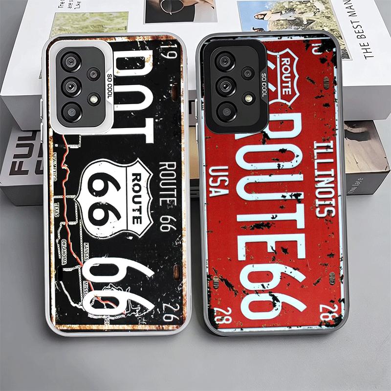 Retro Vintage License Plate Soft Phone Case for Samsung A17 A16 A15 A14 A13 A57 A56 A55 A54 A53 A37 A36 A35 A34 A33 A26 A25 A24