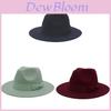 European Style Fedora Hat With Wide Brim For Winter Sun Protection And Breathability