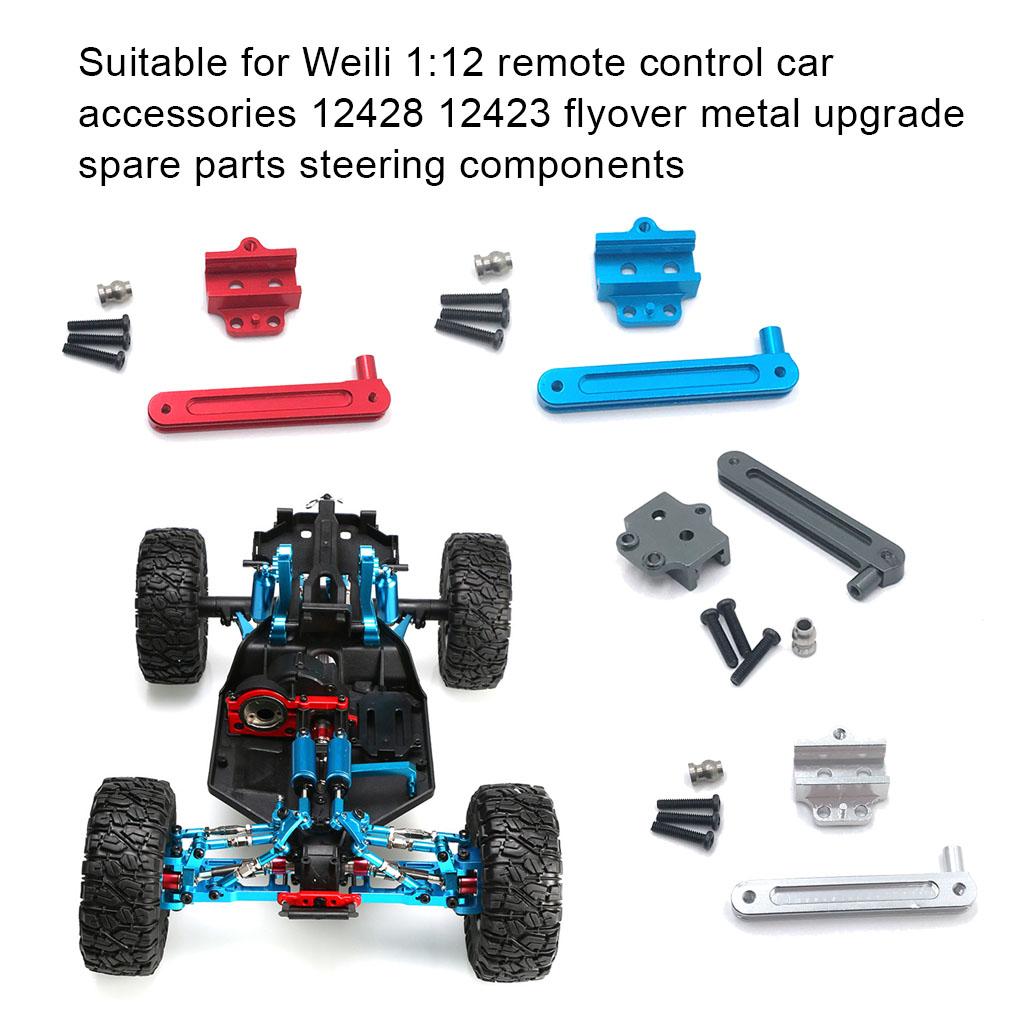 1 Set RC Parts Steering Kit Professional Wear-resistant Multicolor Off-road Vehicle Replacement for 12428 12423