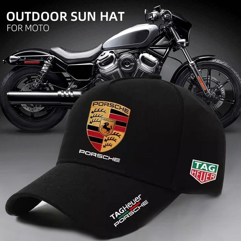 For Porsche Logo 3D Hat Car MOTO GP Racing F1 Car Duck Tongue Cap Baseball Cap Hat Adjustable Casual Trucket Hat Accessories