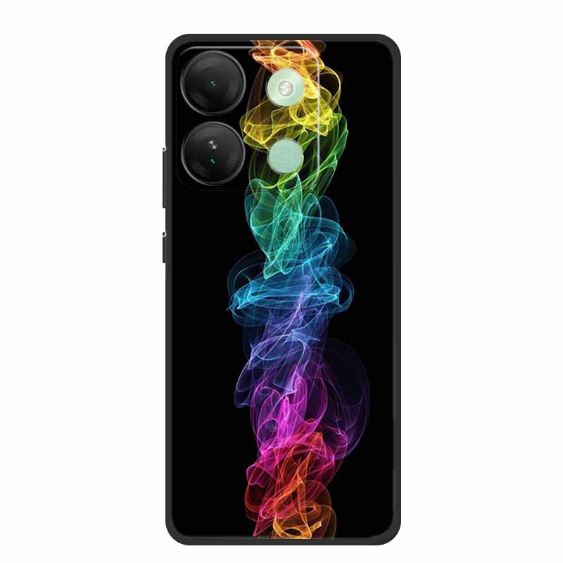 For Infinix Smart 7 HD Plus Case Black Silicone Soft Back Cover Case For Infinix Smart 7 Plus HD Phone Case Smart7 HD 7Plus Capa