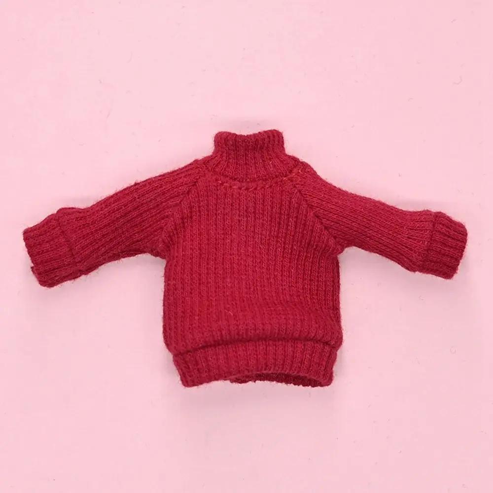 

New OB11 Doll Sweater For 1/11 1/12 Doll Accessories Mini Knitted Sweater Tops Casual Dress Handmade Dressing Clothes Gift Toys