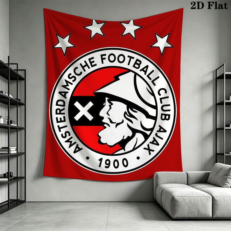AFC Ajax Poster (2) Wall Hanging Printed Fabric Blanket Decorative Tapestries for Bedroom Living Room Home Decor