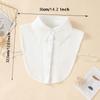 Women's White Fashionable Embroidered Collar, Chiffon Fake Collar, Small Grass, with Sweater, Base Shirt, Versatile, Detachable