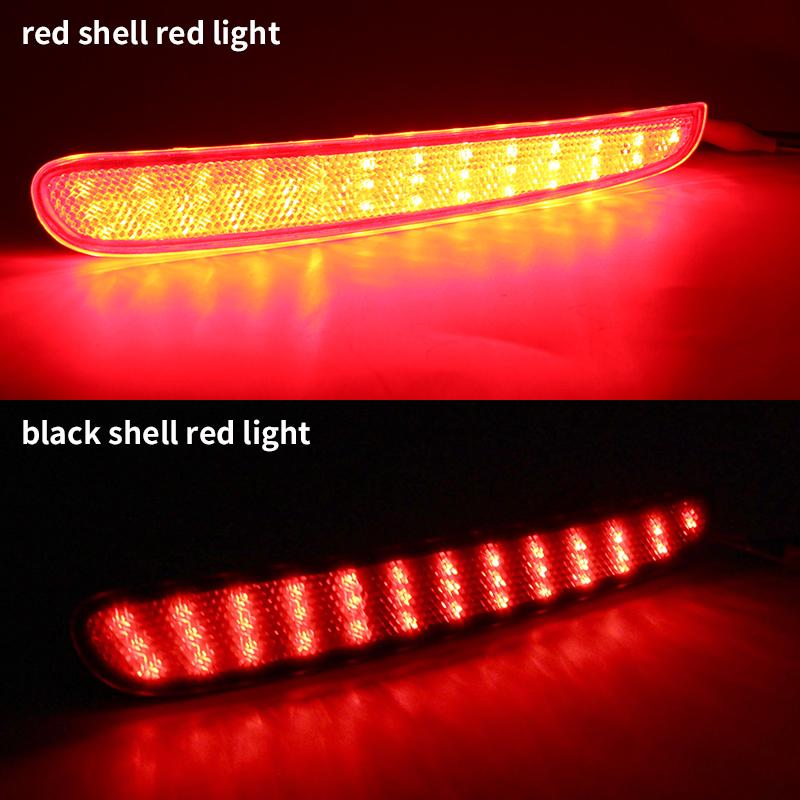 2PCS 12V LED Red Rear Fog Lamp Bumper Light For 2025-2025 Honda N-Box LED Rear Bumper Reflector Light Brake Lamp Car Accessories