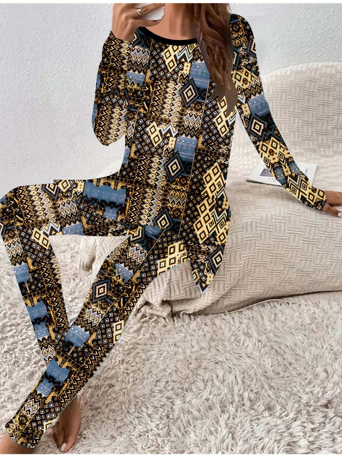 

Евро-американская мода 3D-принт Женская футболка с длинным рукавом на все сезоны + Длинные брюки Набор из двух предметов. Идеальный подарок на Новый год и Рождество 8XL коричневый