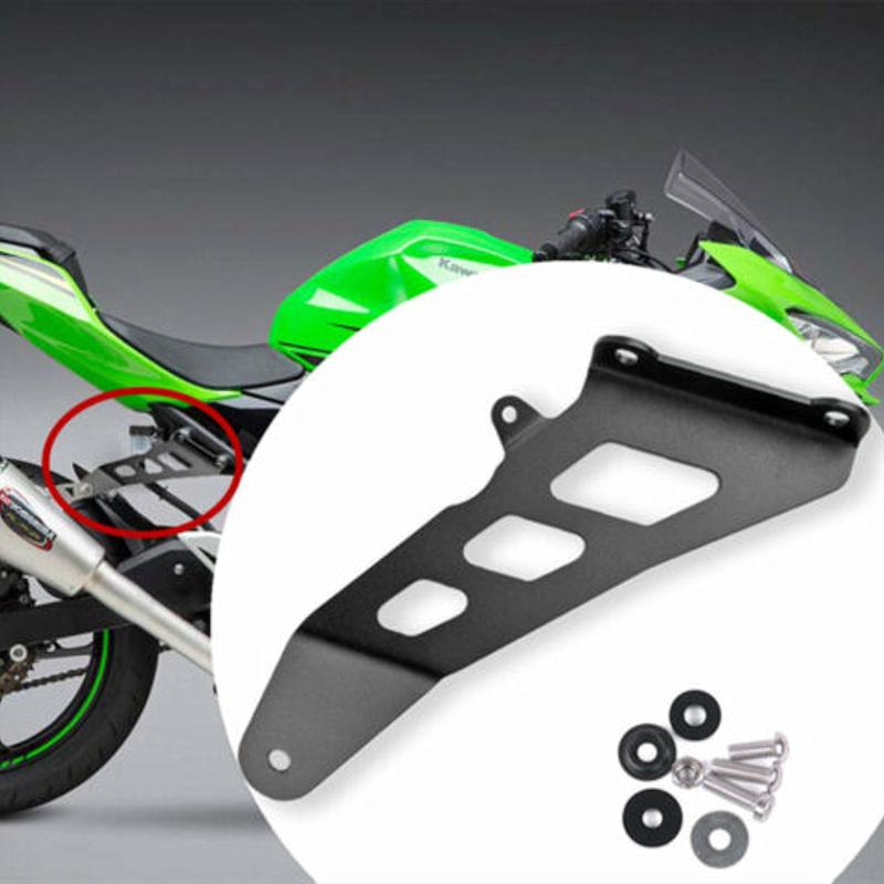 Exhaust Hanger Motorcycle Exhaust Bracket Black For KAWASAKI Ninja 400 NINJA400 2018 2019 2020 2020+