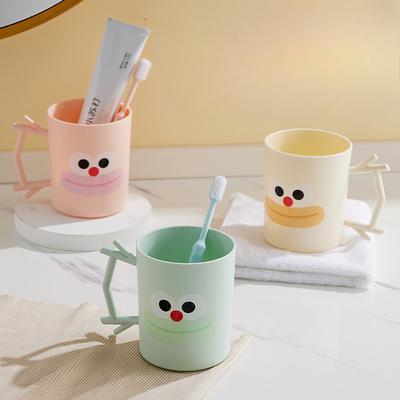 Toothbrush Cup Travel Cartoon Big Mouth Household Washbasin Cup Mouthwash Cup Plastic Cup