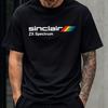 Koszulka Vintage Komputer Zx Spectrum Retro Sinclair Nadruk Paskowany Tęczowy Krótki Rękaw Casualowa Koszulka Dla Unisex Geeka Gier Prezent Y2k Top