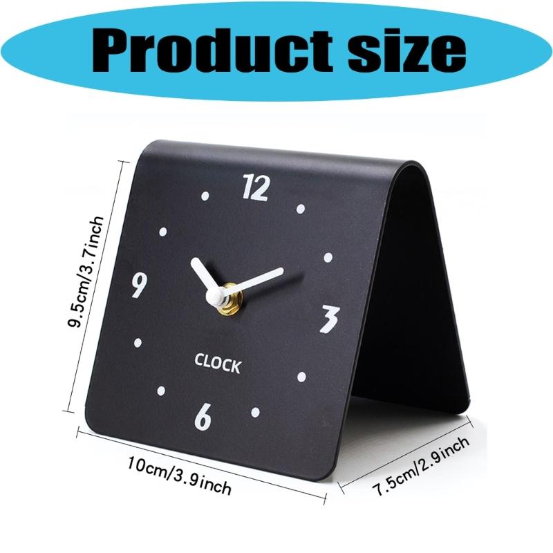 Small Desk Clock Decorative Table Clocks Silents Clock Analog Clocks Battery Operated for Nursery Living Room Bedroom