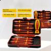 13pcs Magnetic Screwdriver Set with Interchangeable Heads - Durable Steel, Suitable for Electricians and DIY Repairs