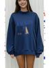 Women's European Long-Sleeve High-Neck Casual Sweatshirt
