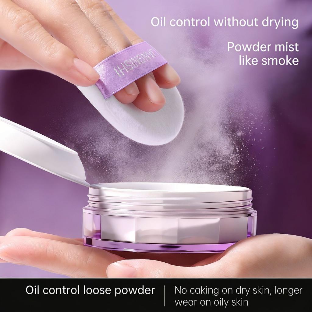 LIANGNISHI Oil-Control Loose Powder Setting Powder Long-Lasting Matte