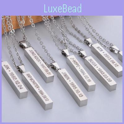 Bangtan Boys Themed Jewelry Stainless Steel Long Chain For Women And Teens