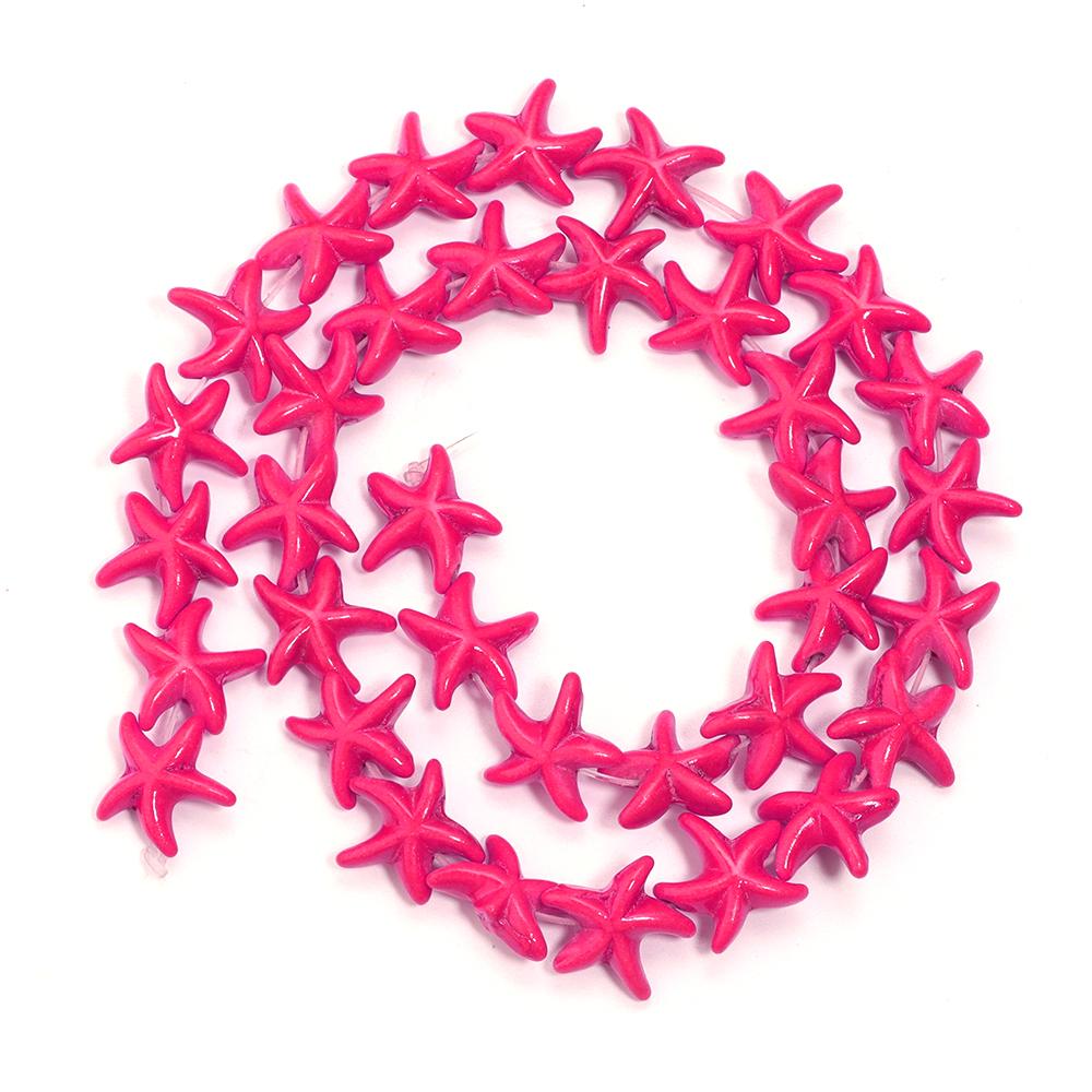 About 36pcs/Strand Starfish Turquoises Beads For Jewelry Making Loose Bead Natural Stone Beads DIY Bracelet Necklace Accessories