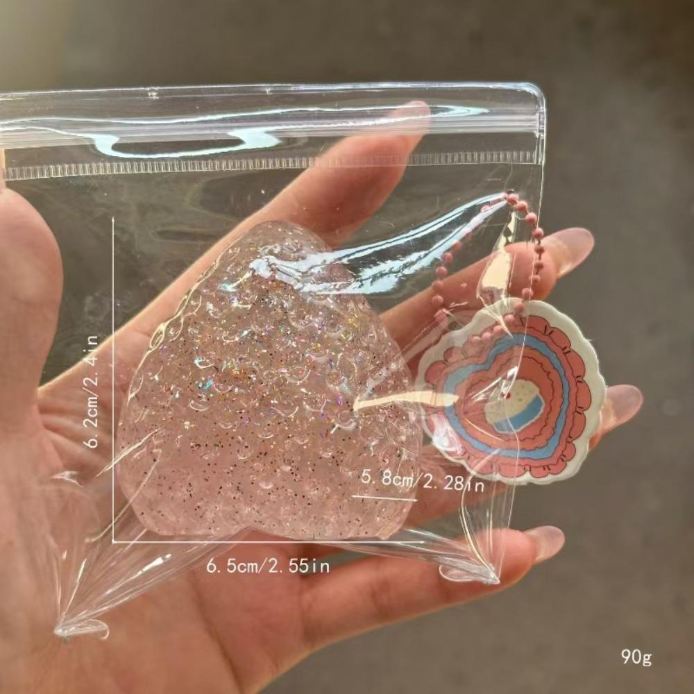 Explosive Simulation Strawberry Pinch Music Toys High Value Manual Decompression DIY Mud Feeling Hot Explosion
