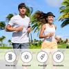 24 Pieces UV Protection Visors for Women Men Sports Outdoor Sun Visor Hat Black Visor Adjustable Beach Cap for Outdoor Tennis R