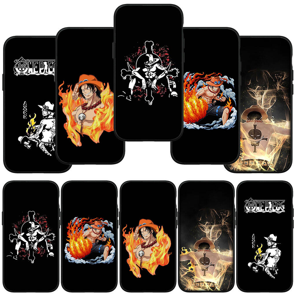 Phone Case for iPhone 17 15 16 Plus Redmi Note 14 12 11 13 Pro Max Huawei P30 P20 Lite OPPO A60 A40 A80 A38 A54 Portgas D Ace Cute One Pieces Cover