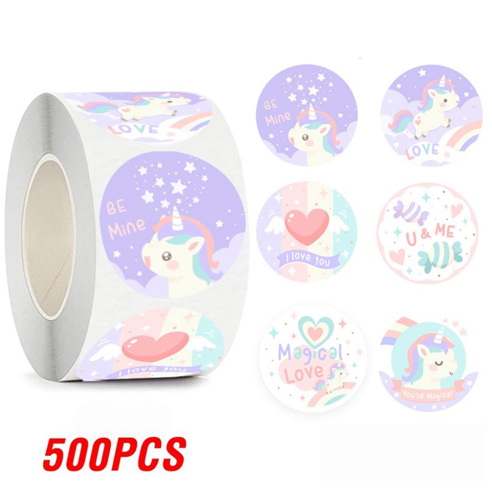 100-500pcs Cute Bear Thank You Sticker Children Sealing Labels Sticker for Gift Envelope Kid Gift Packaging Decorative Stickers