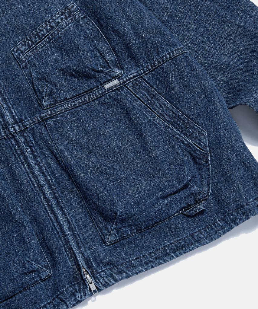 Espionage Kaihara Denim Ray Parka Mid Indigo