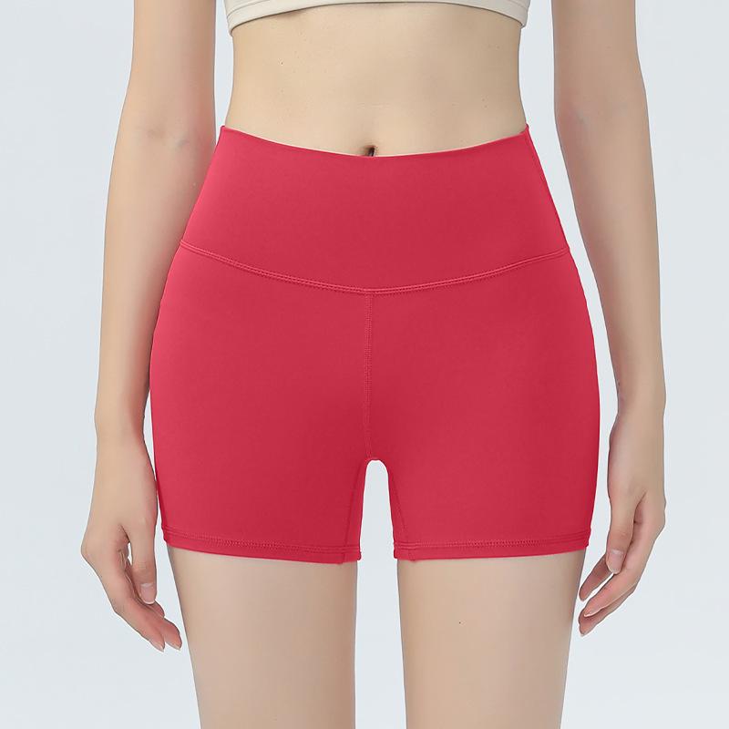 Женские йога-шорты с высокой талией  Персиковая попа  - Стройнящие, дышащие шорты для фитнеса с эффектом  второй кожи  для пилатеса и велоспорта Small