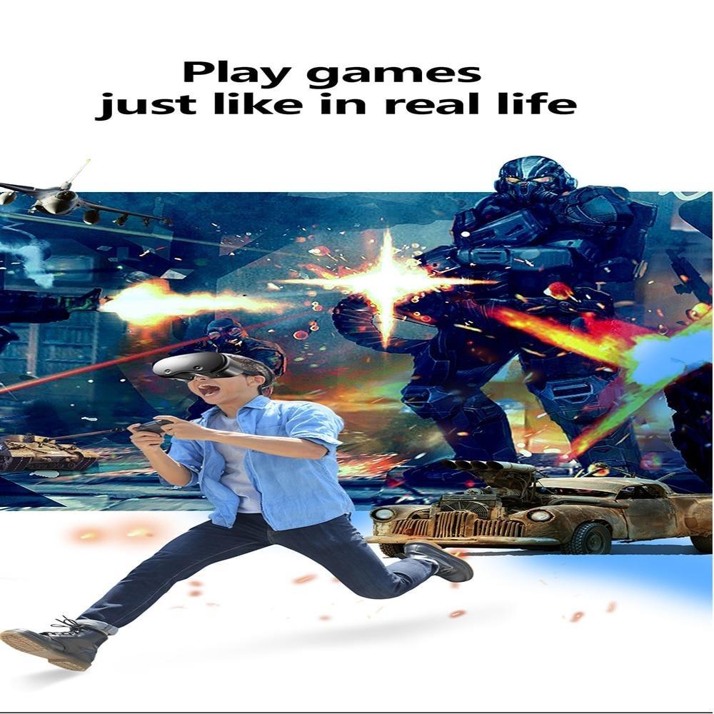 VR Glasses Anti Blue Light 3D Helmet Virtual Reality for 5 To 7 Inch Support 0-800 Myopia VR Headset for Mobile Phone Smartphones 3D Glasses