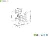 Uchwyt ścienny Techly 13"-30", 23kg obrotowy