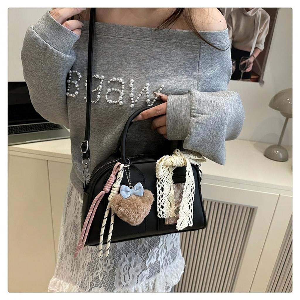 Adjustable Strap Tote Lightweight Pu Tote Bag Small Handbag Easy To Clean Women'S Tote Bag For Friend Gatherings Daily Commute
