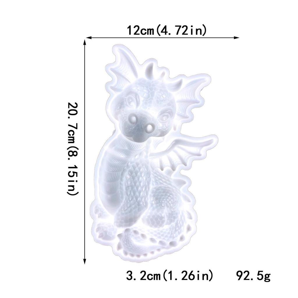 Cute Flying Dragon Snake Epoxy Mold Wall Home Decoration for Desktop Ornaments Flower Snake Flying Dragon Mold Molds DIY Craft