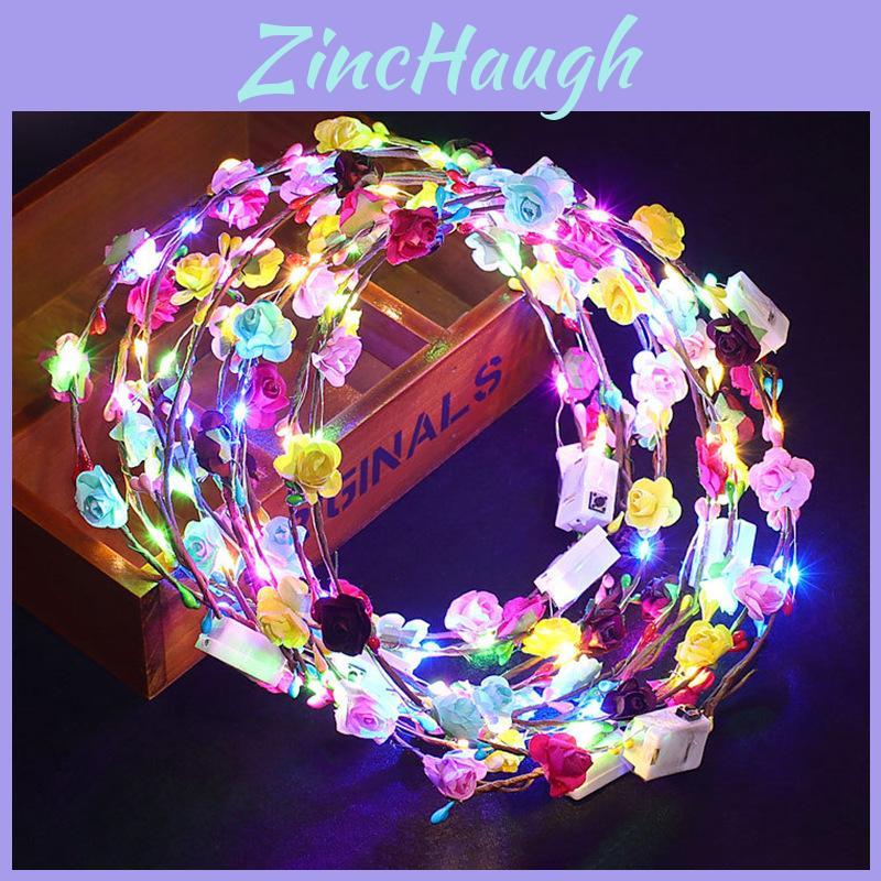 Led Light Flower Hair Accessory For Brides And Party Decorations Suitable For All Ages