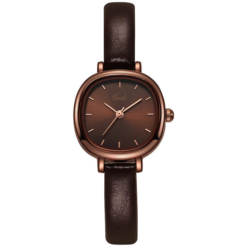 Simple Small Plate Women'S Watch Niche Belt Student Test Watch Quartz Waterproof Women'S Watch