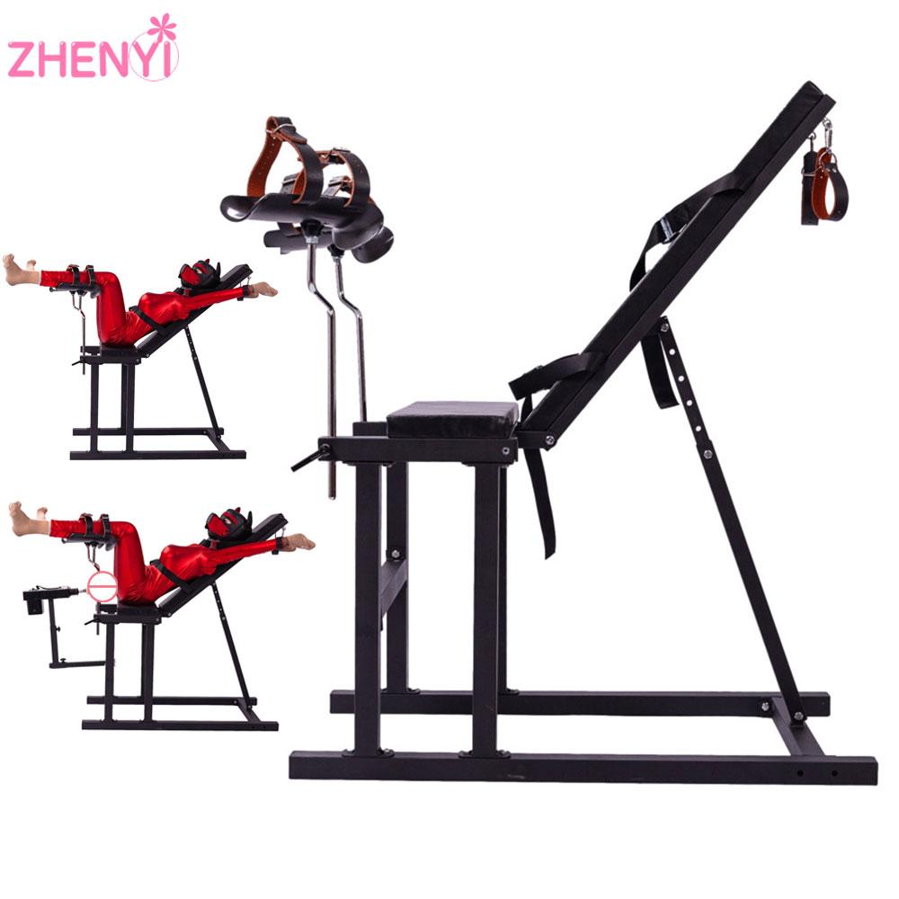 BDSM Sex Machine Gun Legarea scaunului Bondage Happy Party Restraint Cadrul de reglare Recuzită Jucării sexuale pentru cupluri Gay Adult