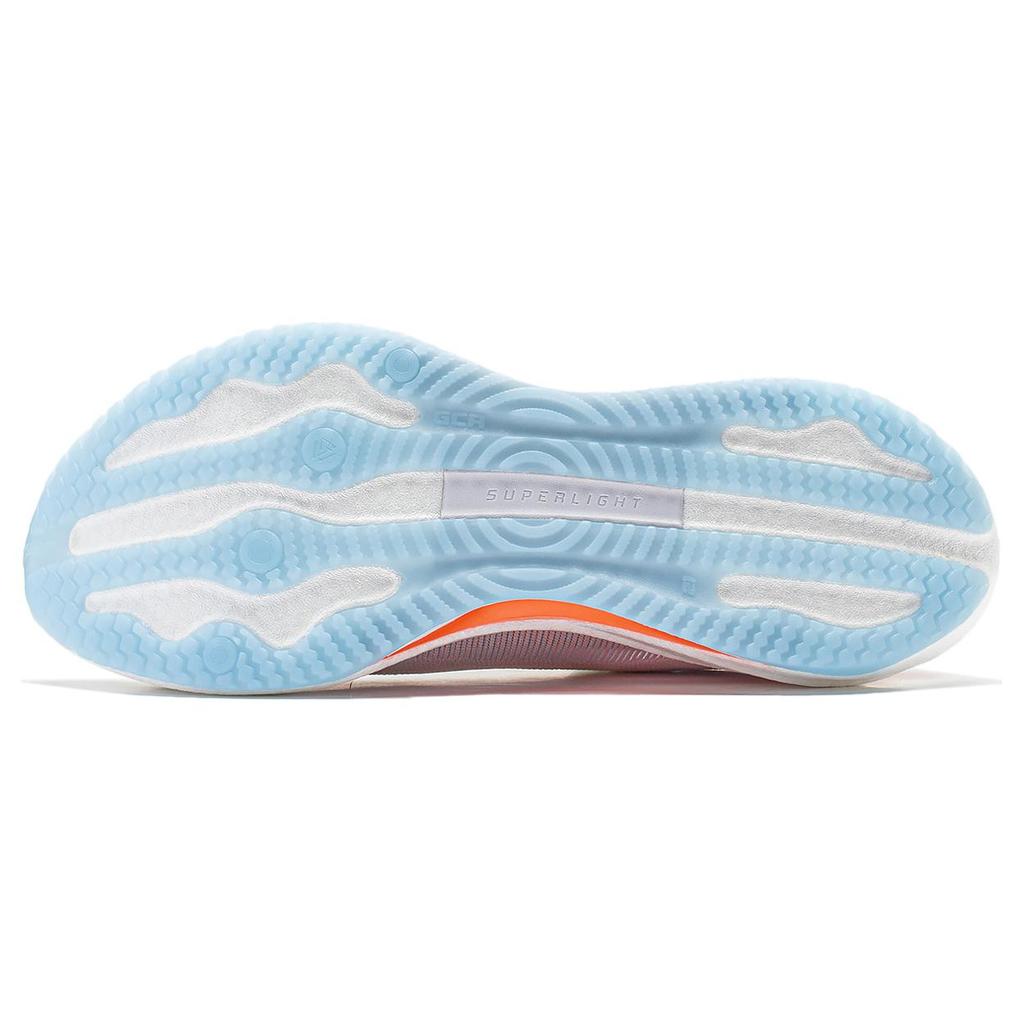 New LiNing Super Light 21 Cushioning Anti Slip Wear Resistant Breathability Low Top Running Shoes Women's White Orange ARBU002-1
