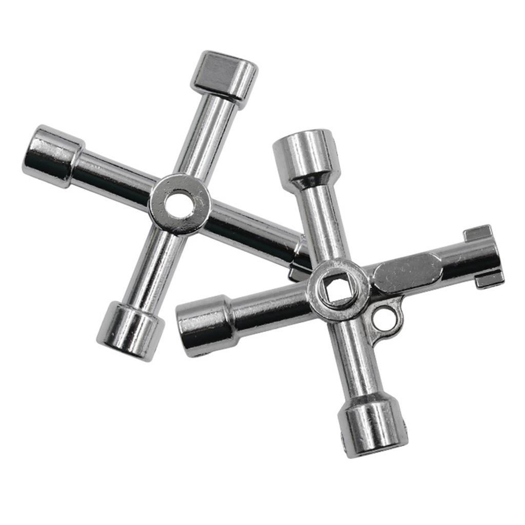 4 In 1 Cross Key Wrench With Accessories Universal Square Triangle Train Electrical Cupboard Box Elevator Cabinet