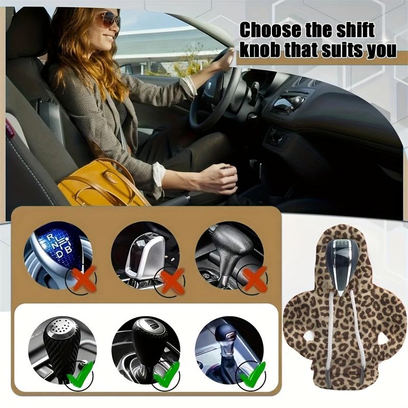 Copertura Leva Cambio Stile Maglione con Fantasie Stampate, Protezione Leva Cambio Auto, Copertura Leva Cambio Auto Creativa, Ghette Cambio Auto