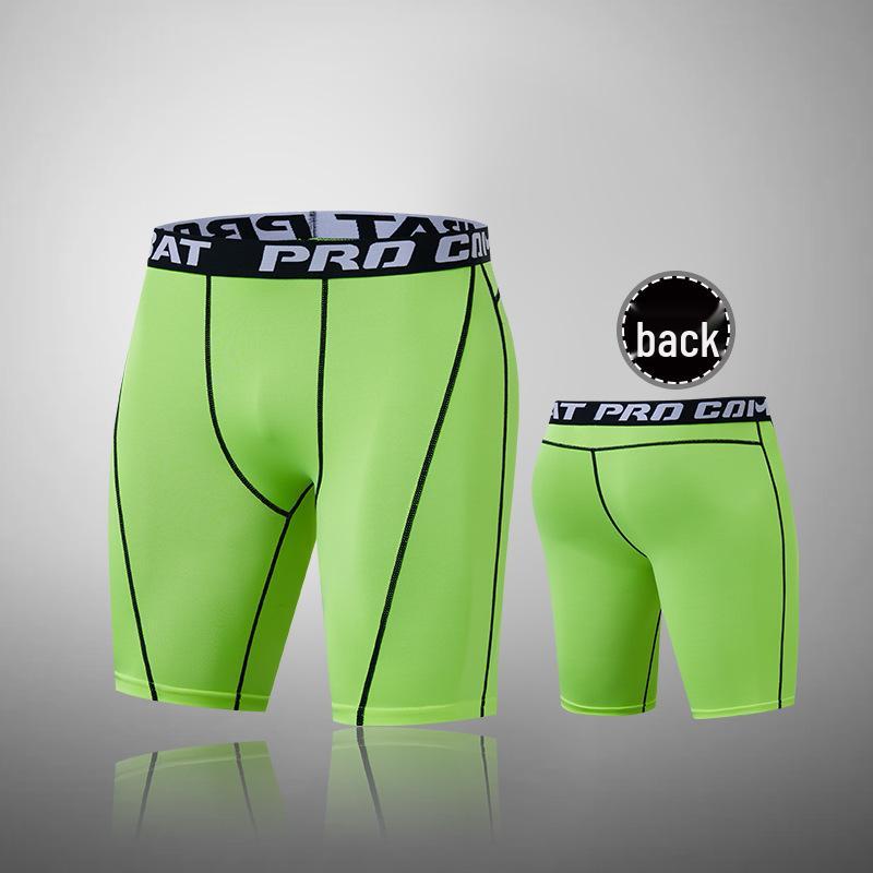 Men's High-Elastic Compression Sports Leggings: Quick-Dry, Long Pants for Running, Basketball & Fitness.