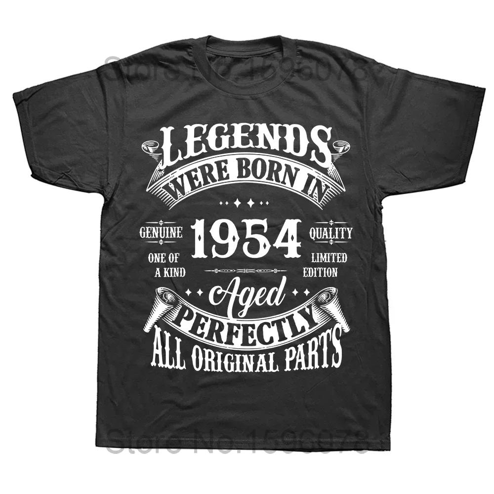 70 Year Old Gifts Vintage 1954 Limited Edition 70th Birthday Tee Tops Round Neck Short-Sleeve Fashion Tshirt Clothing T-shirts