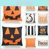 Elegante Capa de Almofada de Sofá de Abóbora de Halloween Perfeita Para Decoração de Casa