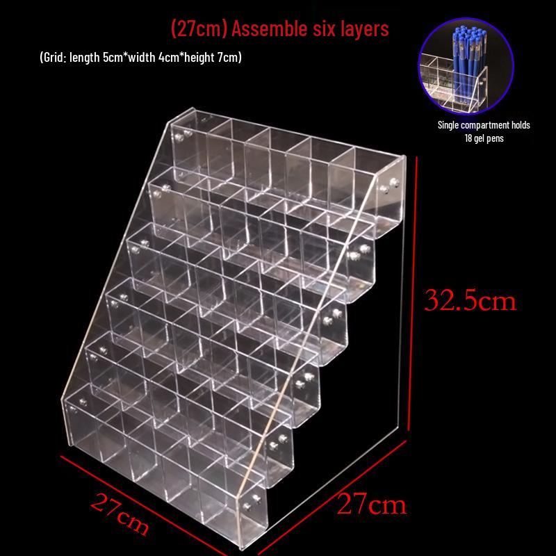 Multi-Pen Display Rack: Pen Holder for Stationery & Gel/Ballpoint Pens
