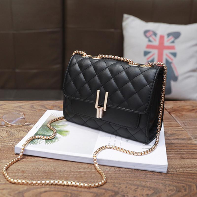 Genuine Leather Women's Bag Women's Shoulder Bag Crossbody Small Square Bag Spring/Summer Chain Bag Fashion Bag Woman