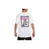 T Shirts Men's White Crew Neck Moderate Straight Fit DQ1408-100