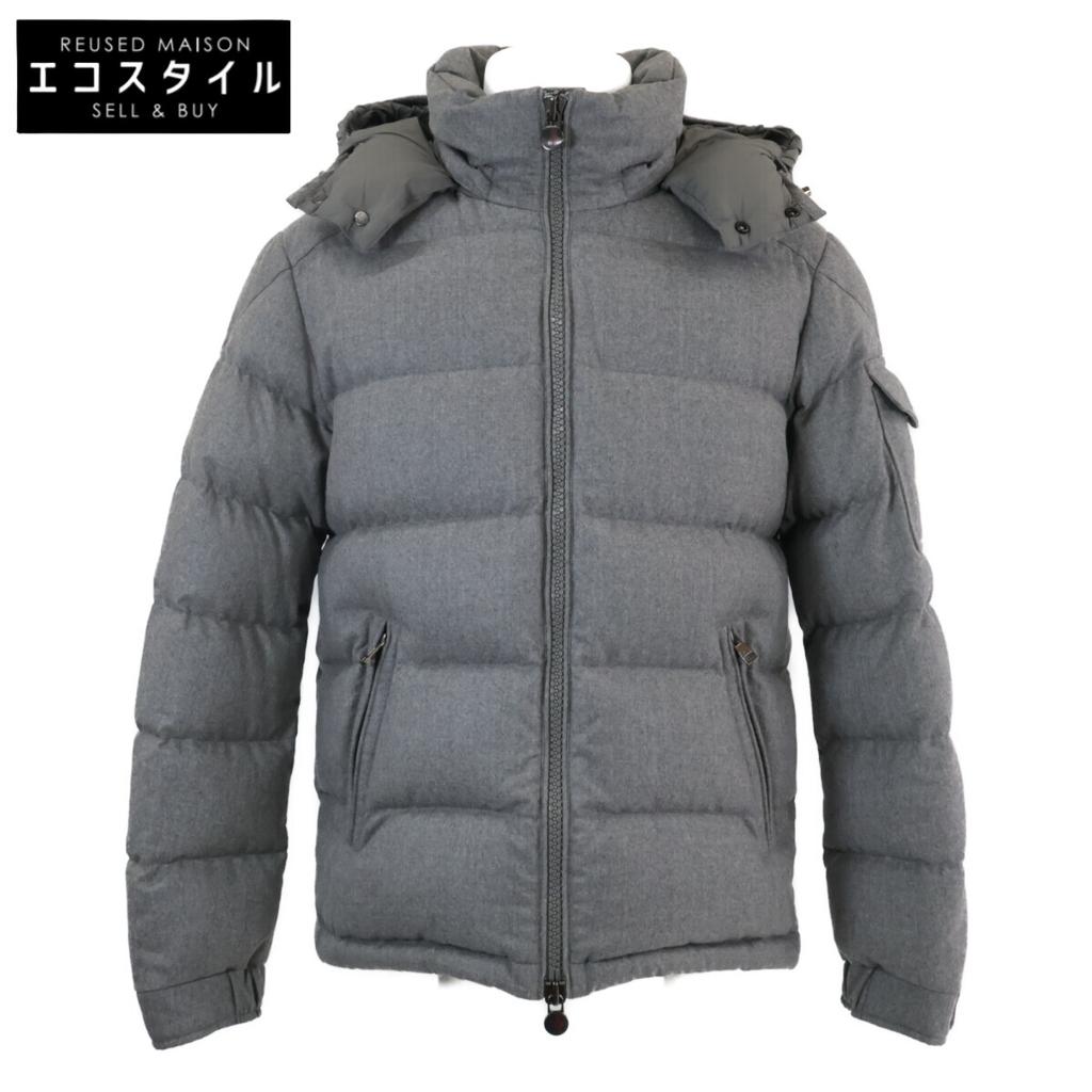 Moncler MONTGENEVRE Montgenevre Wool Down Jacket 1 grayUsed